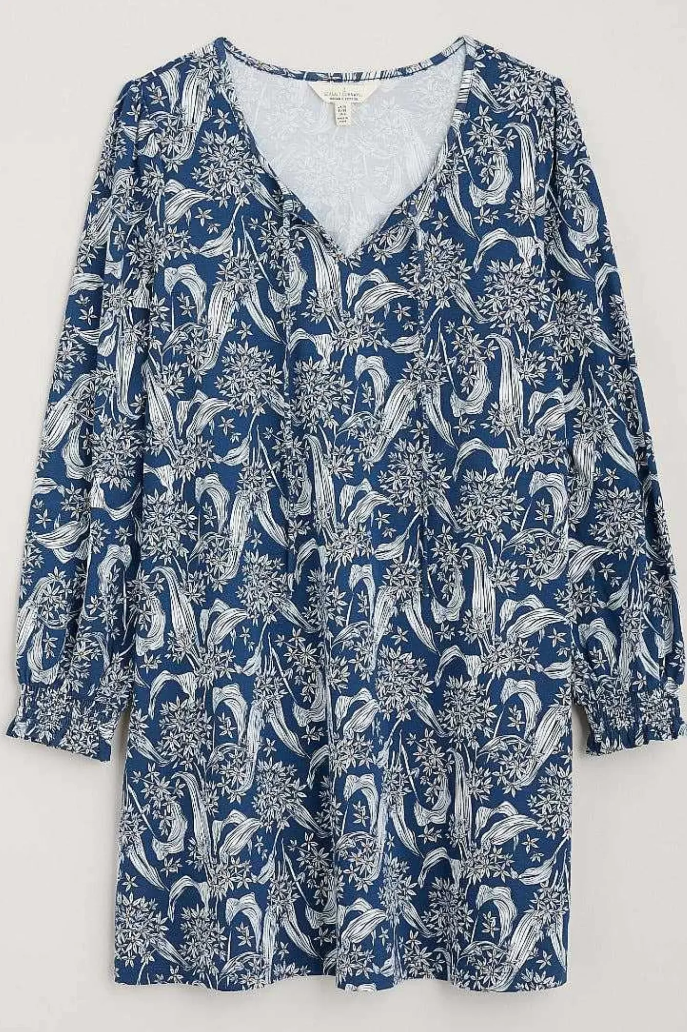 Seasalt Cornwall Tunics<Composition Organic Cotton Jersey Tunic (Gots) Woodland Garlic Marine Chalk
