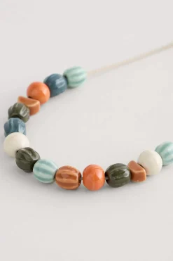 Seasalt Cornwall Jewellery<Conifer Ceramic Bead Necklace Buttercup Mix