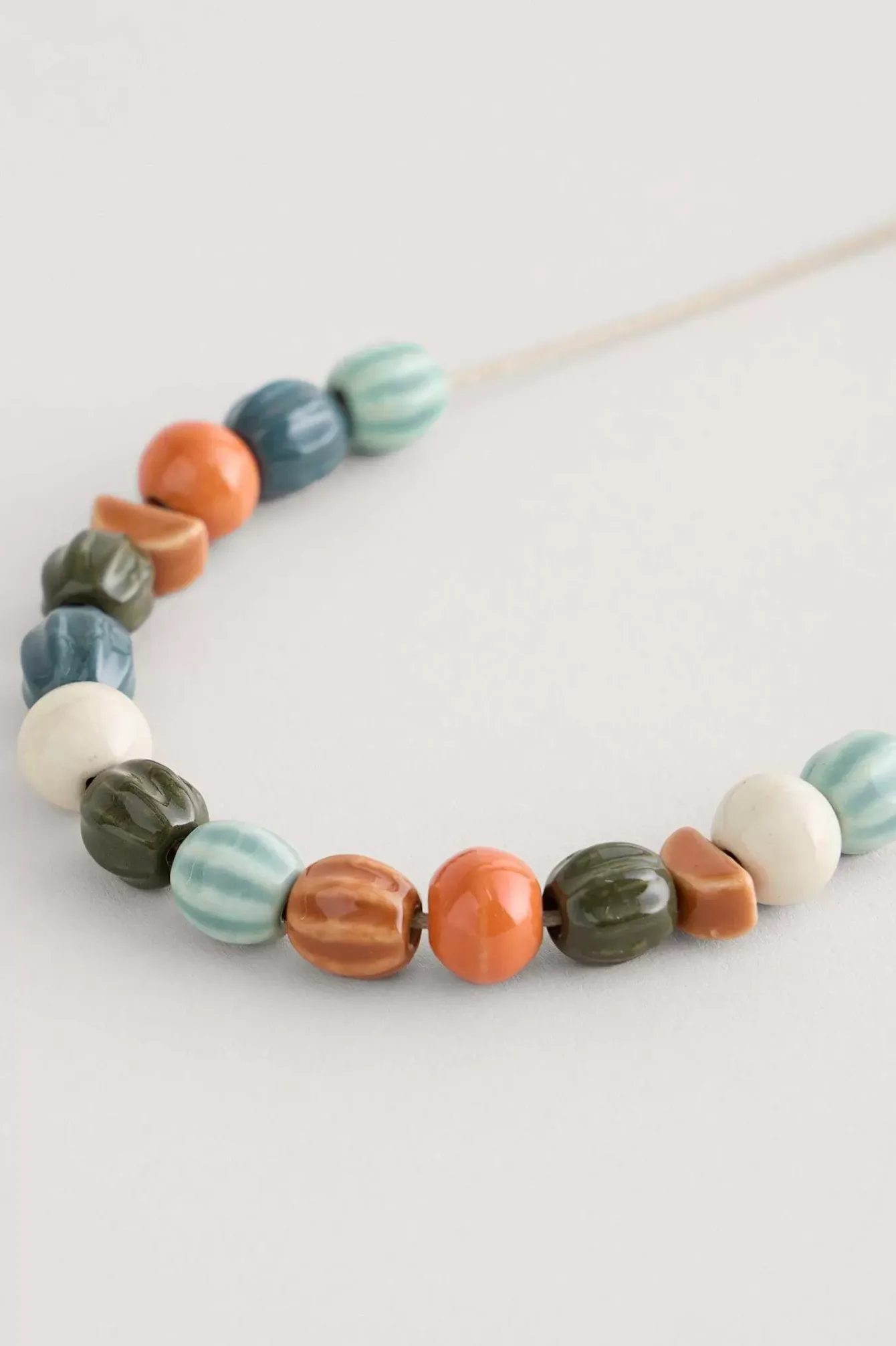 Seasalt Cornwall Jewellery<Conifer Ceramic Bead Necklace Buttercup Mix