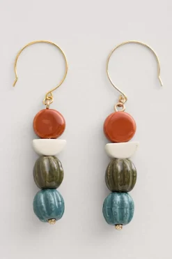 Seasalt Cornwall Jewellery<Conifer Ceramic Drop Earrings Buttercup Mix
