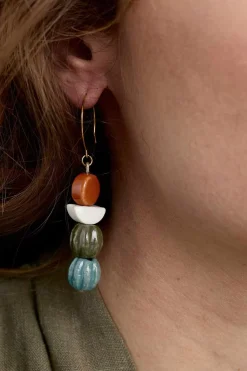 Seasalt Cornwall Jewellery<Conifer Ceramic Drop Earrings Buttercup Mix