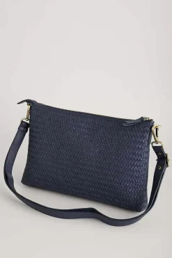 Seasalt Cornwall Bags<Cornelly Woven Leather Bag Maritime