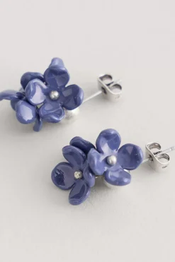 Seasalt Cornwall Jewellery<Corsage Flower Bead Earrings Lupin Mix