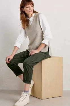 Seasalt Cornwall Knitwear<Coupling V-Neck Vest Aran