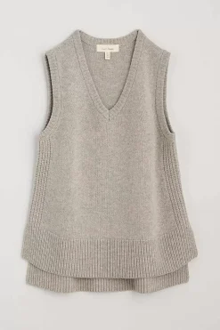 Seasalt Cornwall Knitwear<Coupling V-Neck Vest Aran