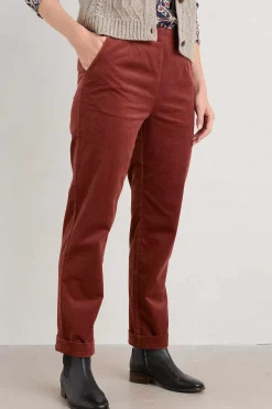 Seasalt Cornwall Trousers & Shorts<Crackington Trousers Burnt Umber
