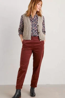 Seasalt Cornwall Trousers & Shorts<Crackington Trousers Burnt Umber