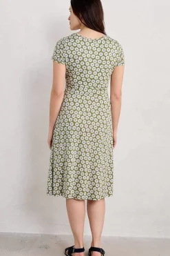 Seasalt Cornwall Dresses<Crebawthan Jersey Dress Sea Daisy Cut Stem