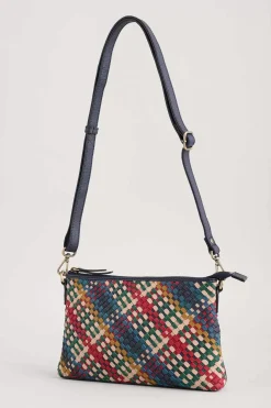 Seasalt Cornwall Bags<Crenvor Woven Leather Cross Body Bag Branok Mix