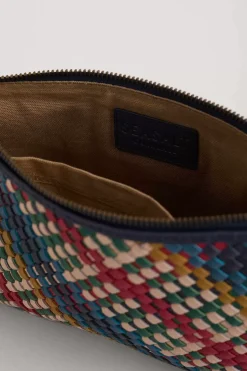 Seasalt Cornwall Bags<Crenvor Woven Leather Cross Body Bag Branok Mix