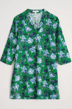Seasalt Cornwall Tunics<Curves Flow Ramie Tunic Cyclamen Island