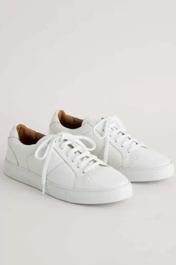 Seasalt Cornwall Shoes<Davidstow Leather Trainers Salt