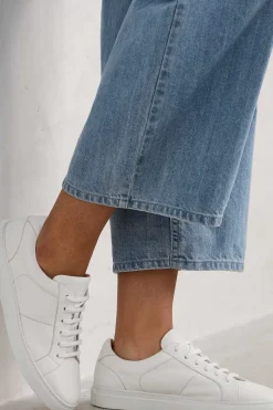 Seasalt Cornwall Shoes<Davidstow Leather Trainers Salt
