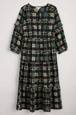 Seasalt Cornwall Dresses<Dearling Tiered Dress Folky Quilt Onyx
