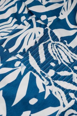 Seasalt Cornwall Dresses<Deep Water Tiered Dress Cut Paper Flowers Waterfront
