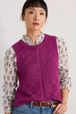 Seasalt Cornwall Knitwear<Doe Path Knitted Vest Cordial