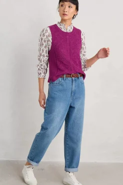 Seasalt Cornwall Knitwear<Doe Path Knitted Vest Cordial