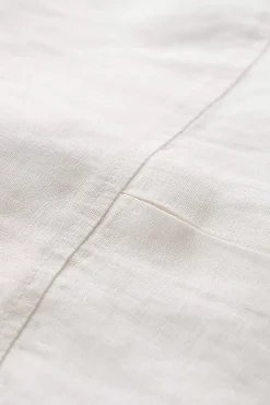 Seasalt Cornwall Tops<Drydock Short Sleeve Linen Shirt Chalk