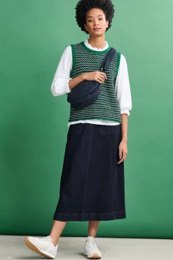 Seasalt Cornwall Skirts<Dusk Journey Skirt Inkwell Overdye Tide