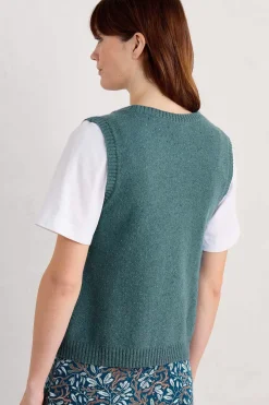 Seasalt Cornwall Knitwear<East View Knitted Vest Wreckage