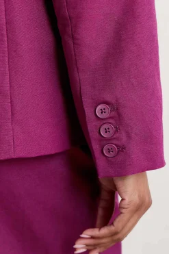 Seasalt Cornwall Coats & Jackets<Erica Linen Blend Blazer Cassis