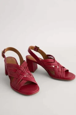 Seasalt Cornwall Sandals<Faerystone Mid Heel Leather Sandals Maple