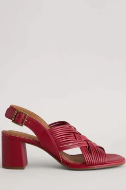 Seasalt Cornwall Sandals<Faerystone Mid Heel Leather Sandals Maple
