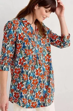 Seasalt Cornwall Tunics<Fal Water Printed Tunic Marsh Marigold Chalk