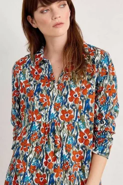 Seasalt Cornwall Tunics<Fal Water Printed Tunic Marsh Marigold Chalk