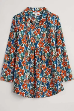 Seasalt Cornwall Tunics<Fal Water Printed Tunic Marsh Marigold Chalk