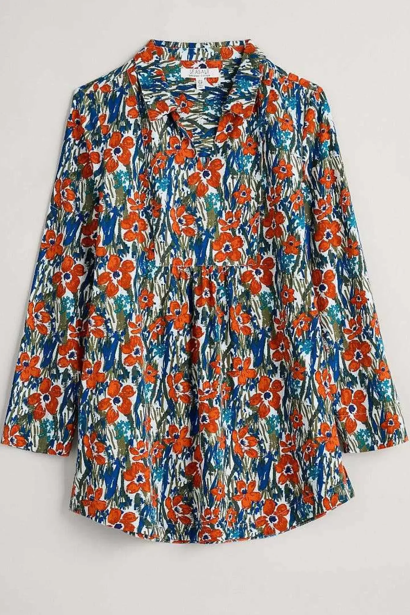 Seasalt Cornwall Tunics<Fal Water Printed Tunic Marsh Marigold Chalk