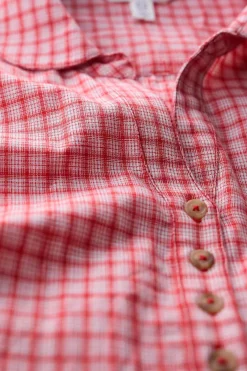 Seasalt Cornwall Tops<Farsight Cotton Shirt Forrabury Stitches Tomato