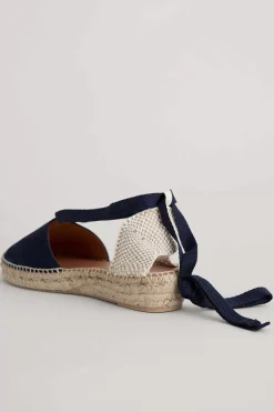 Seasalt Cornwall Shoes<Fern Path Suede Wedge Espadrilles Dark Night