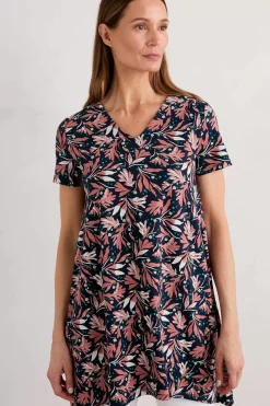 Seasalt Cornwall Tunics<Field Guide V-Neck Tunic Seaweed Swirl Maritime