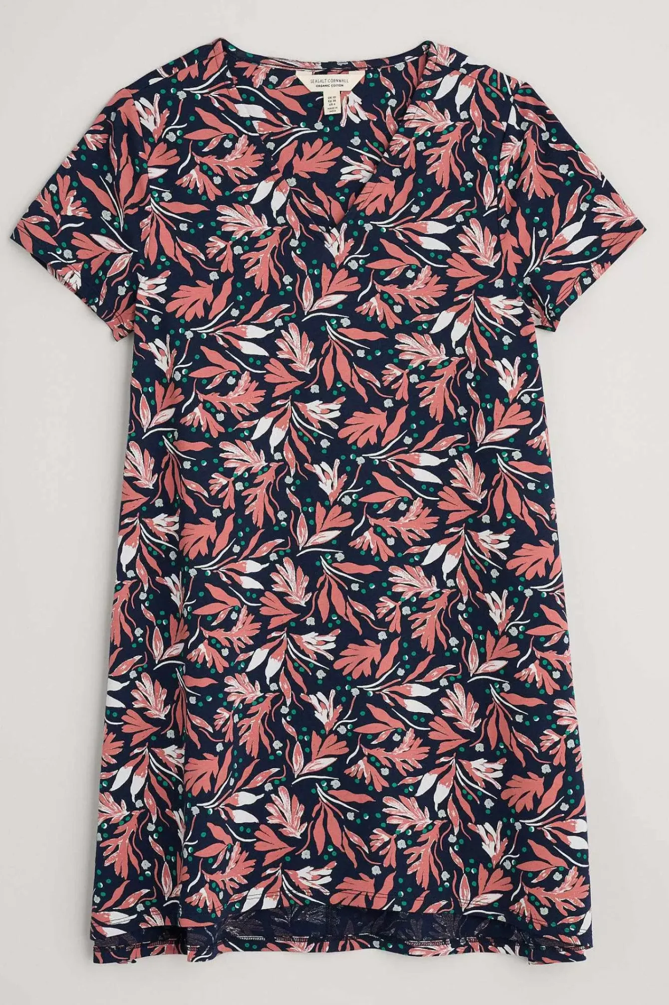 Seasalt Cornwall Tunics<Field Guide V-Neck Tunic Seaweed Swirl Maritime