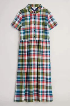 Seasalt Cornwall Dresses<Fleet Checked Midi Dress Florabunda Multi
