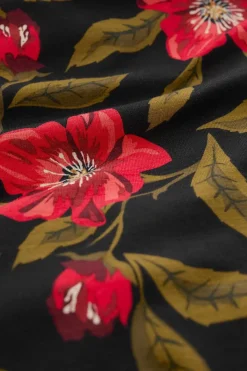 Seasalt Cornwall Dresses<Flower Bud Jersey V- Neck Midi Dress Mary Rose Floral Onyx