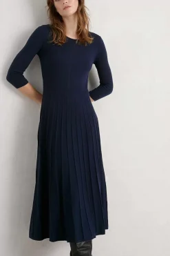 Seasalt Cornwall Dresses<Folk Song Knitted Midi Dress Maritime