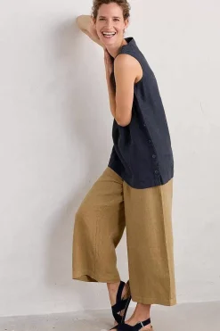Seasalt Cornwall Tops<Foredune Linen Vest Maritime