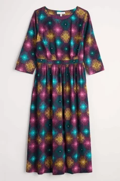Seasalt Cornwall Dresses<Forestry Midi Dress Sparkler Geo Grape