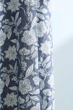 Seasalt Cornwall Dresses<Fox Path Printed Chambray Dress Stone Flower Indigo