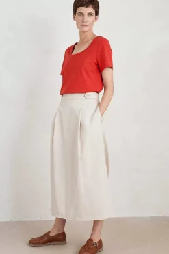 Seasalt Cornwall Tops<Gala Scoop Neck T-Shirt Tomato