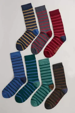 Seasalt Cornwall Socks<Gift Box Of 7 Men's Sailor Socks Cabooler Mix