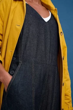 Seasalt Cornwall Trousers & Shorts<Gilley Denim Dungarees Dark Indigo Wash