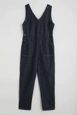 Seasalt Cornwall Trousers & Shorts<Gilley Denim Dungarees Dark Indigo Wash