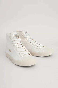 Seasalt Cornwall Shoes<Gola High Top Coaster Trainer Off White