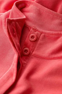 Seasalt Cornwall Tops<Greenshank Organic Cotton Collared Sweatshirt Tomato