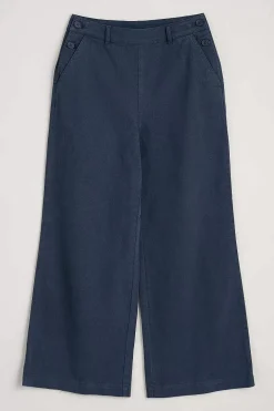 Seasalt Cornwall Trousers & Shorts<Hannafore Wide Leg Trousers Maritime