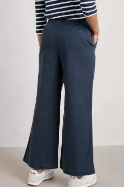 Seasalt Cornwall Trousers & Shorts<Hannafore Wide Leg Trousers Maritime