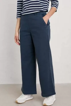 Seasalt Cornwall Trousers & Shorts<Hannafore Wide Leg Trousers Maritime
